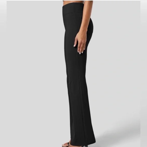 HALARA Pull-on High-Waist Black Flared Pant Large - Picture 3 of 10
